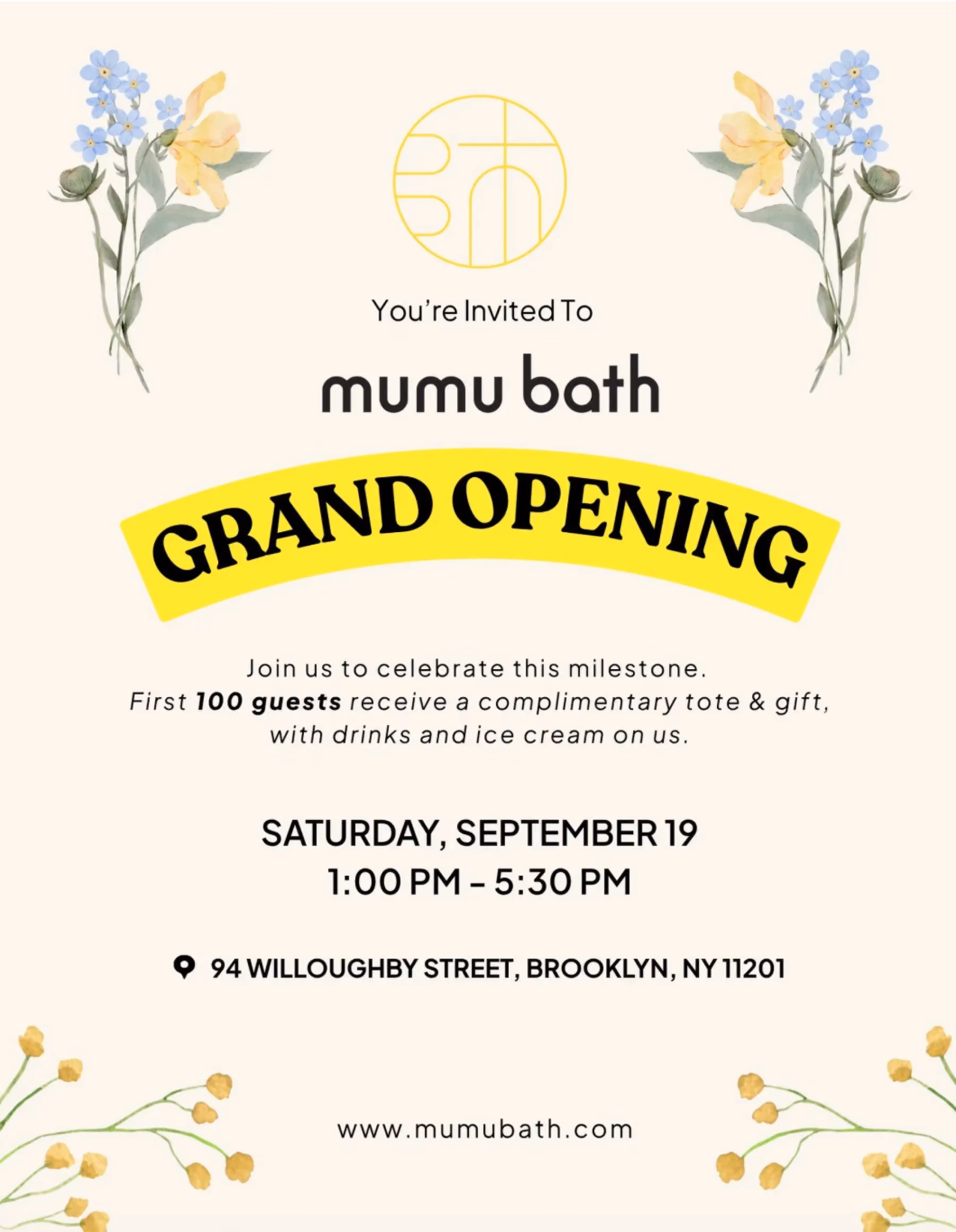 Mumu Bath Grand Opening