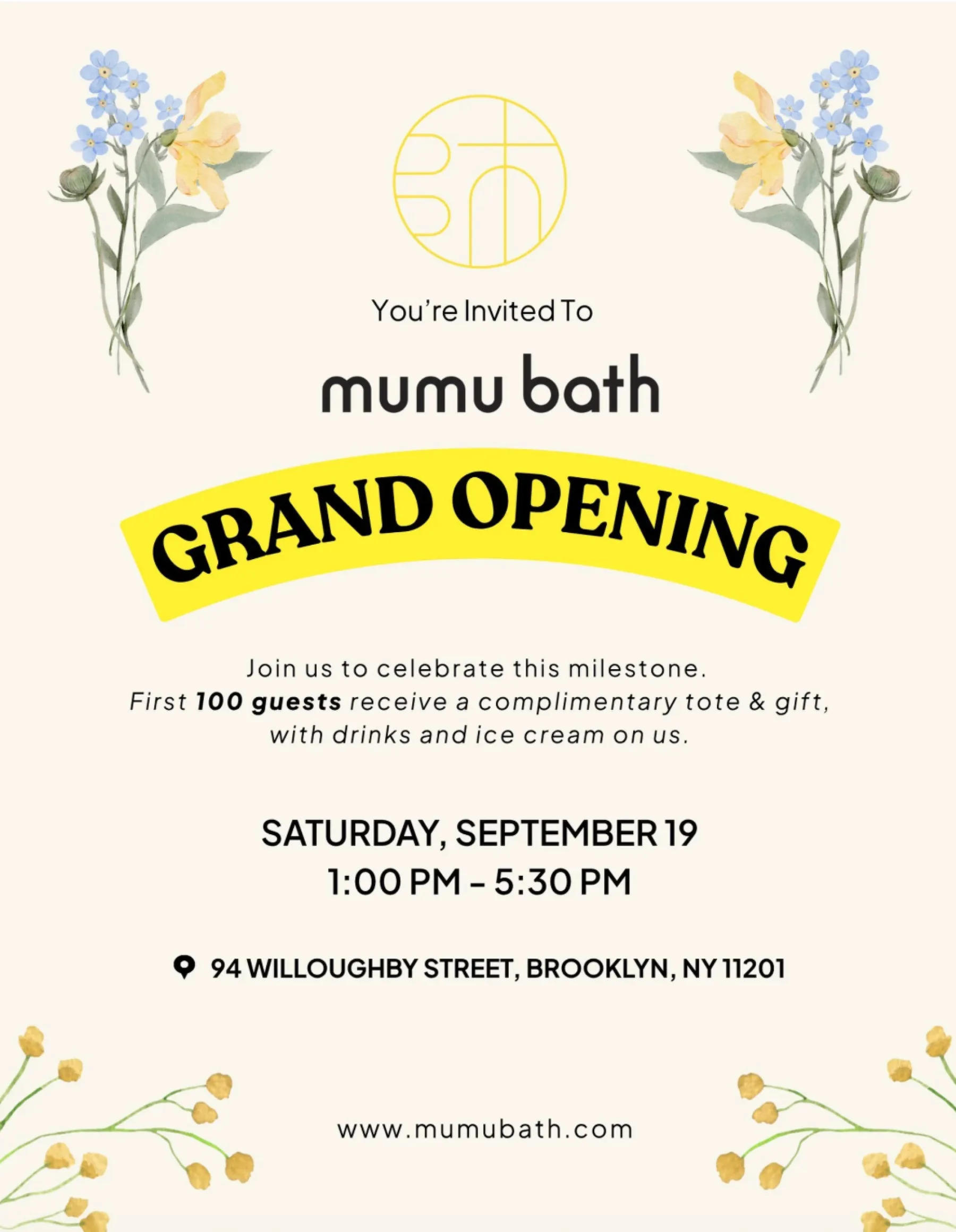 Mumu Bath Grand Opening