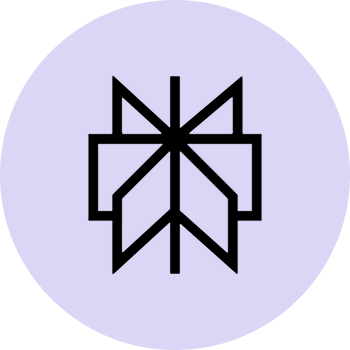 Black gift box with a bow icon inside a purple circle.