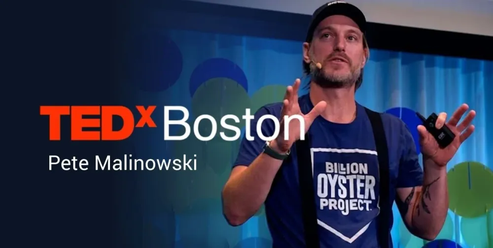 Pete Malinowski speaks at a TEDxBoston event