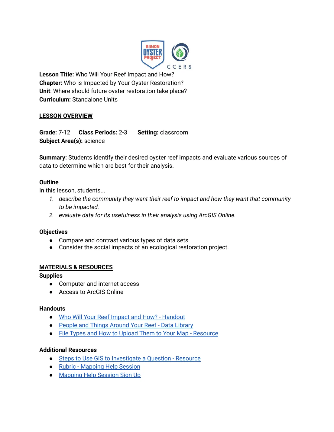 WSFOR L7 — Lesson Plan