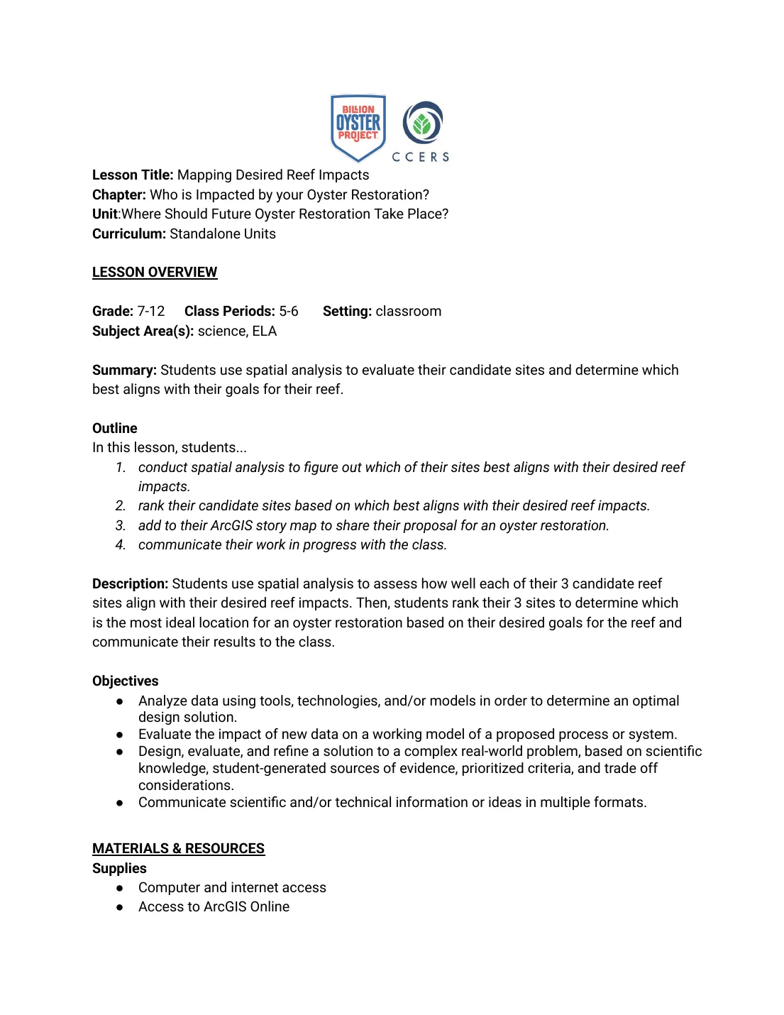 WSFOR L8 — Lesson Plan