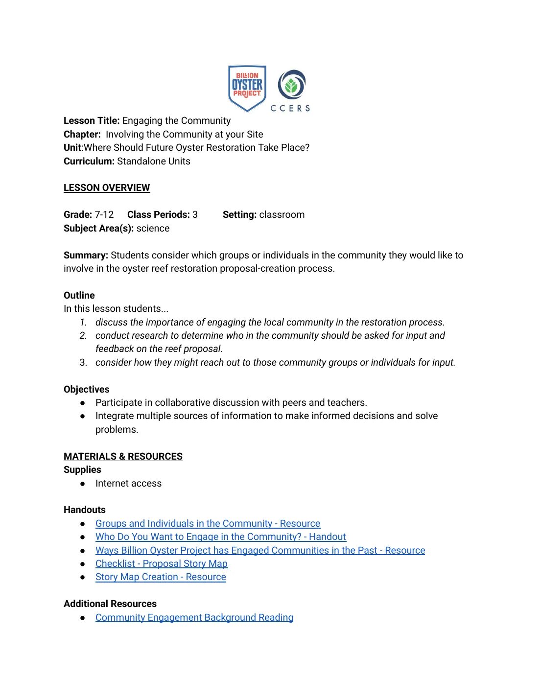 WSFOR L12 — Lesson Plan