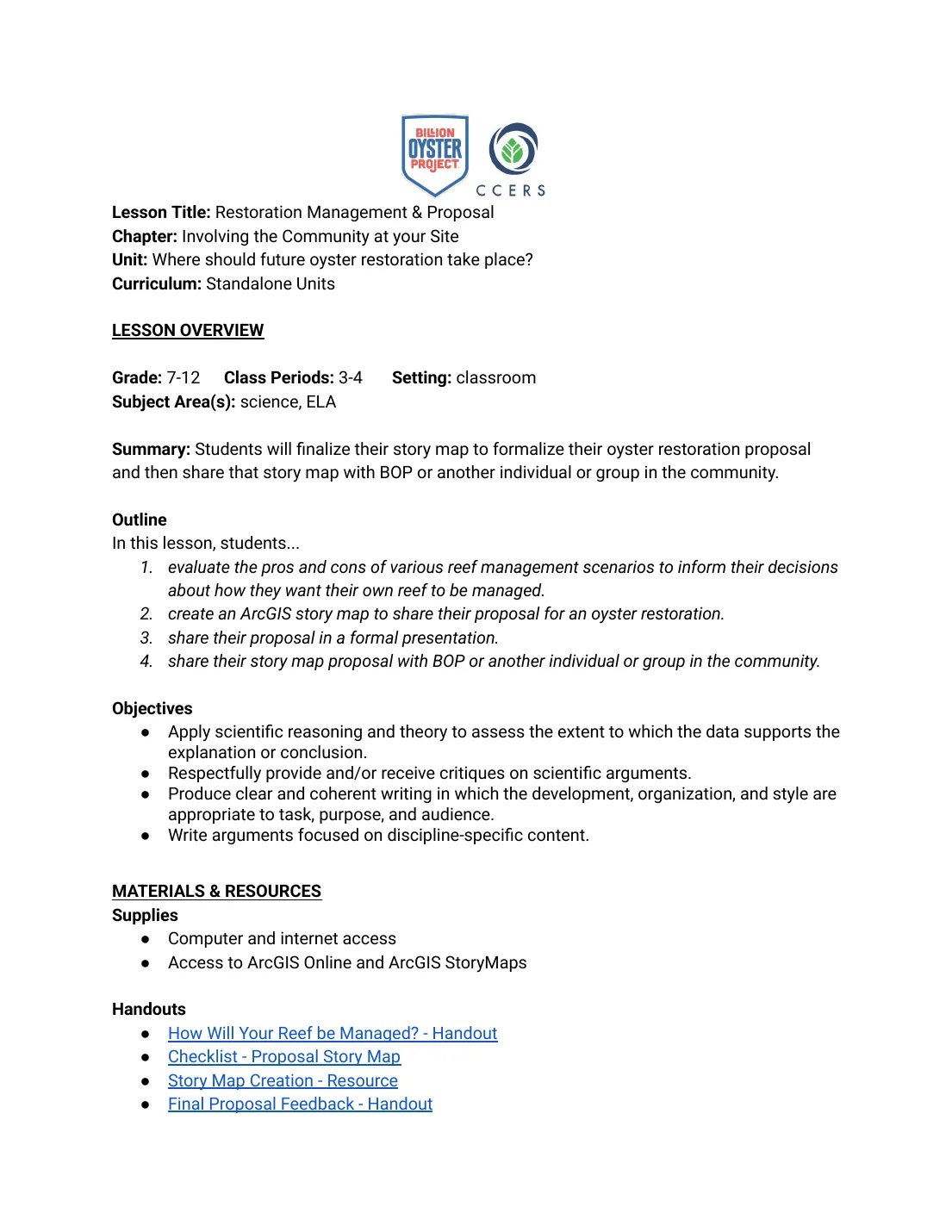 WSFOR L13 — Lesson Plan