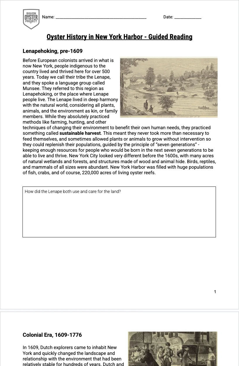 6-8 History — Guided Reading