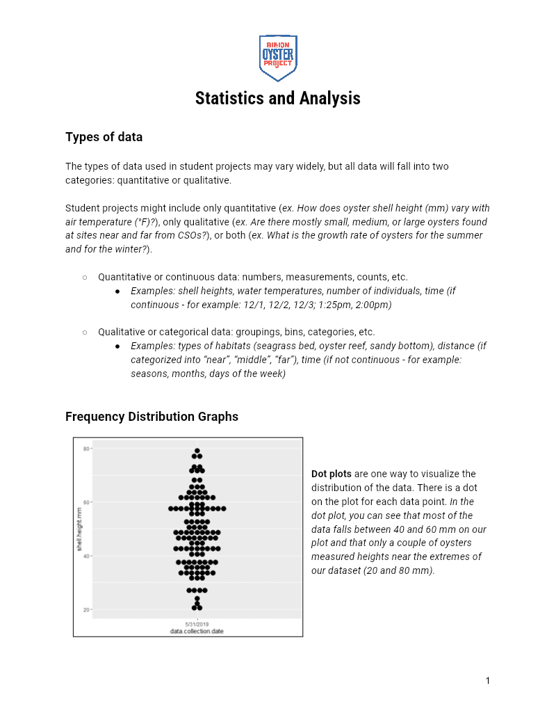 ORS L10 — Statistics and Analysis