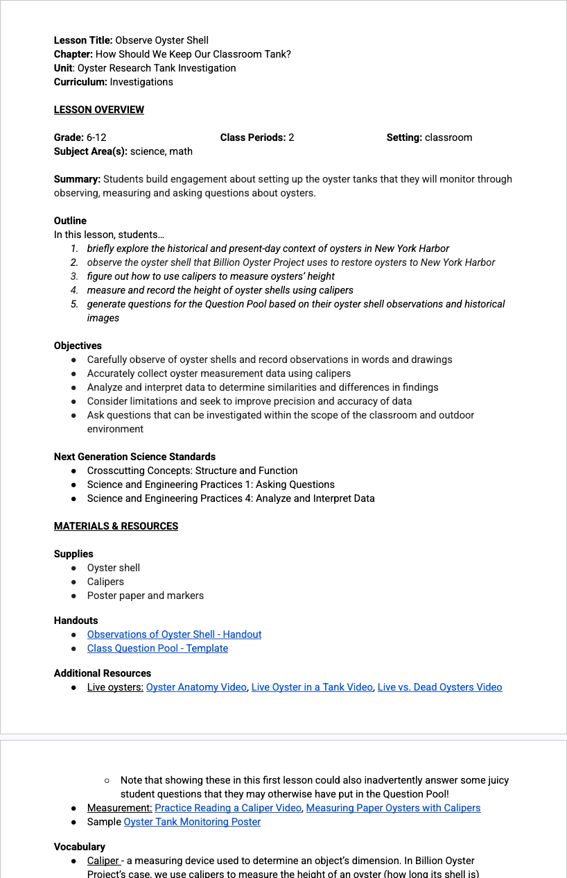 ORT L1 — Lesson Plan