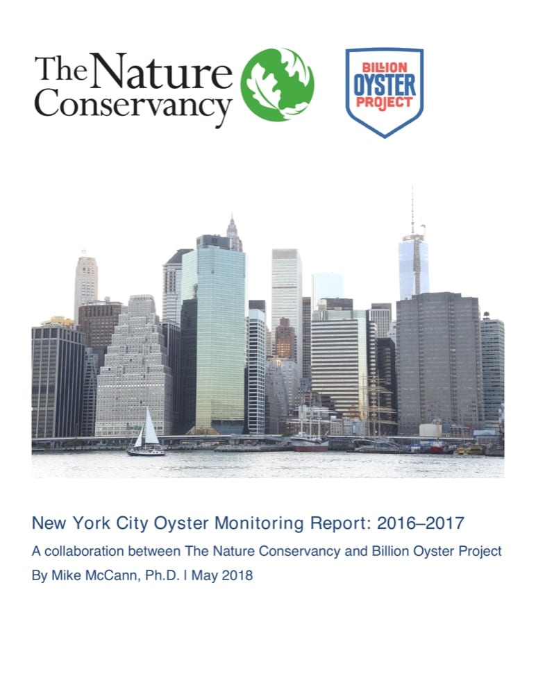 NYC Oyster Monitoring Report: 2016-2017
