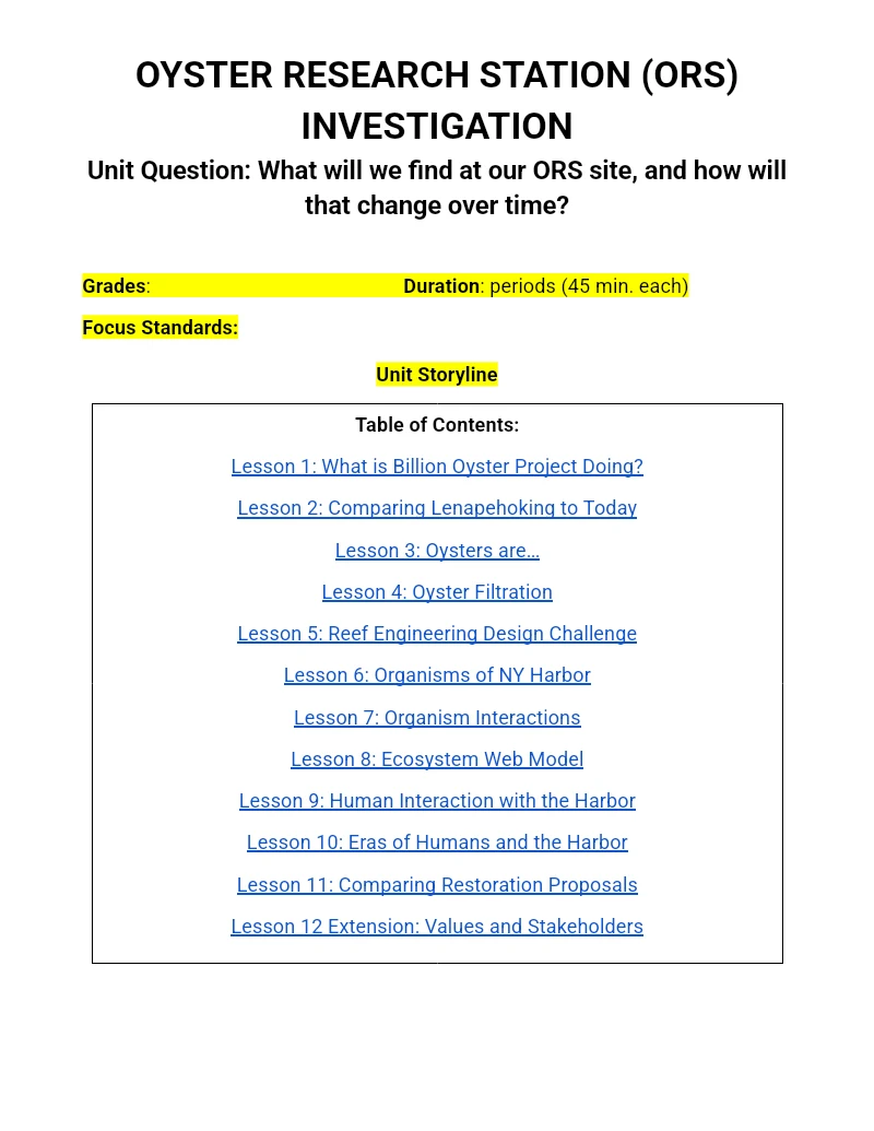 ORS L1 — Lesson Plan