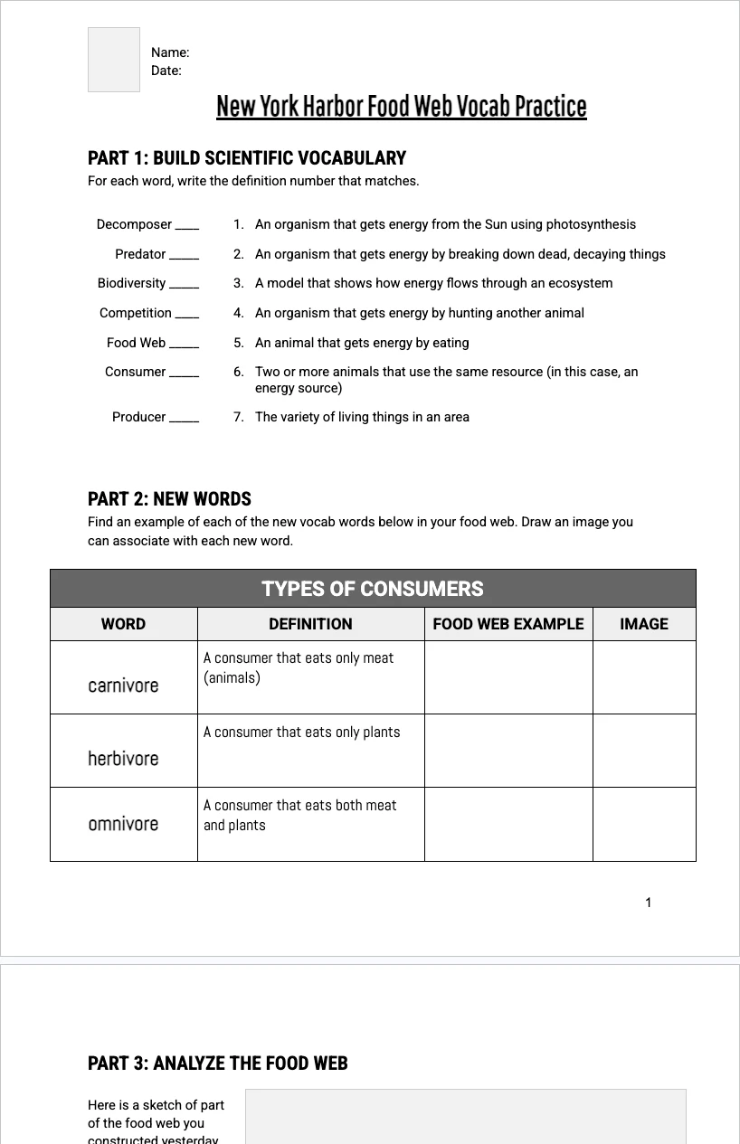 Harbor L6 — Extra Vocab Practice