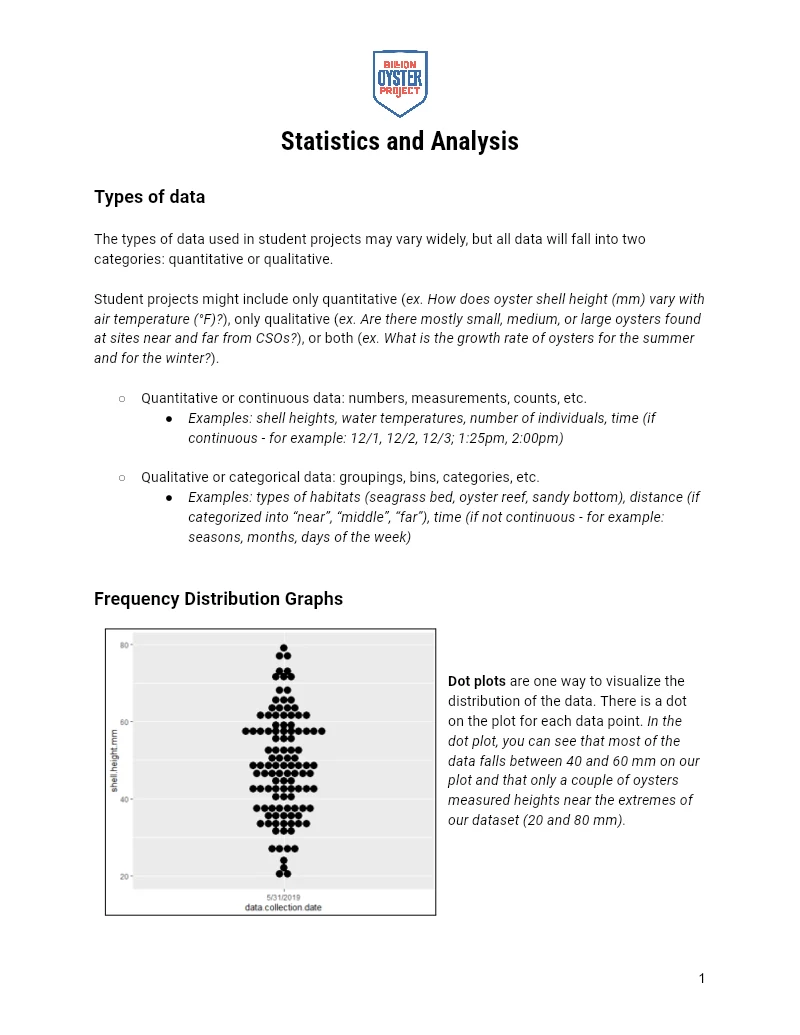 ORS L10 — Statistics and Analysis
