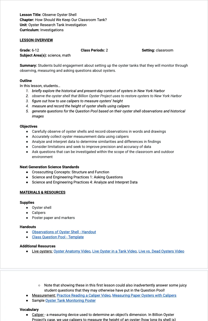 ORT L1 — Lesson Plan