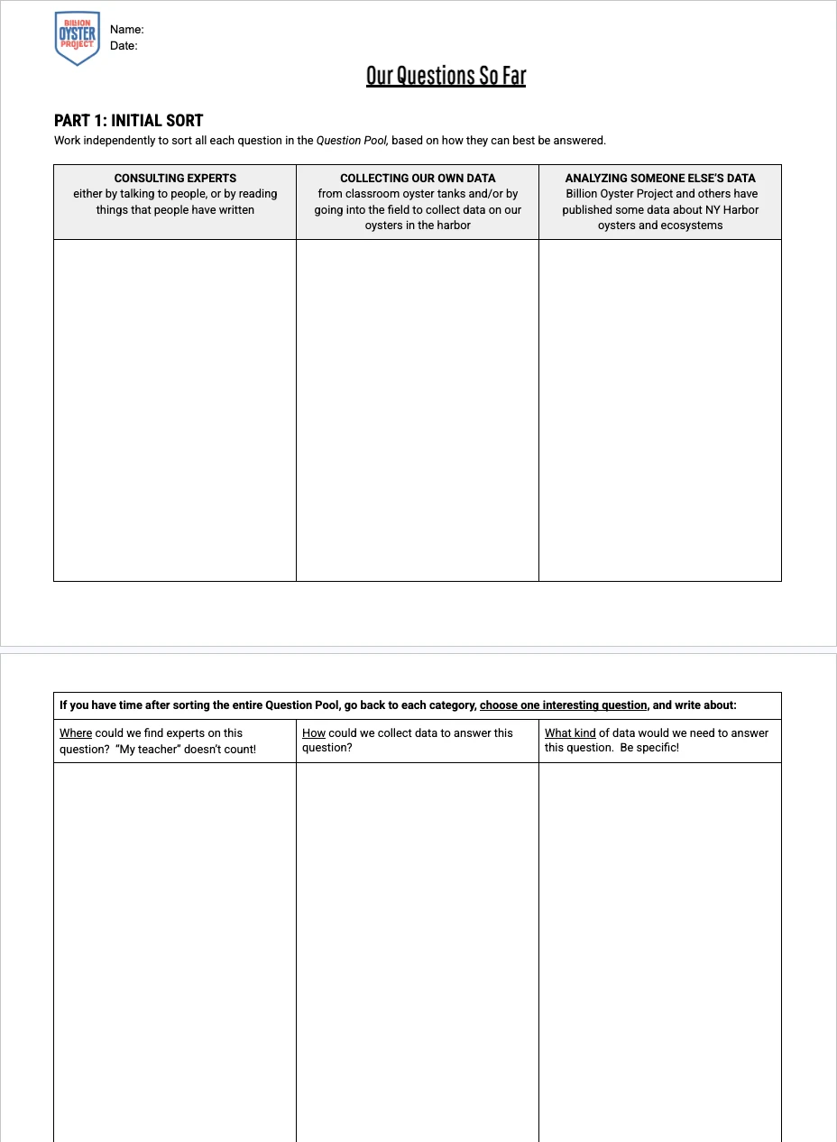 ORT — Our Questions So Far Handout (shared L5/L7/L8/L9)