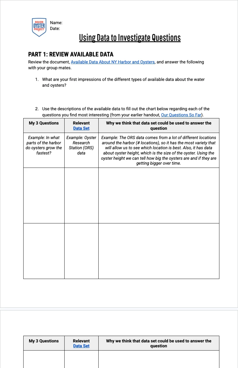 ORT L9 — Handout (Using Data)