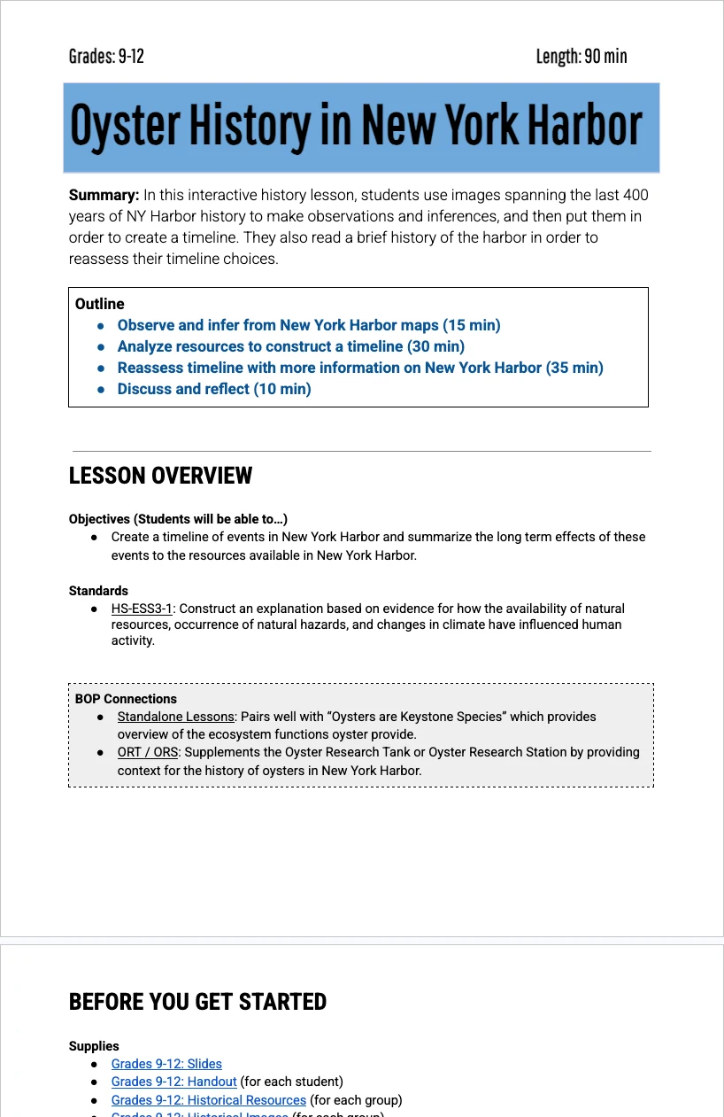 9-12 History — Lesson Plan