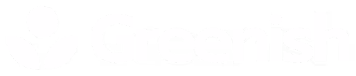 White logo with greenish text