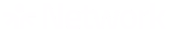 White logo with network text