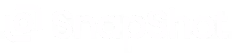 White logo with snapshot text