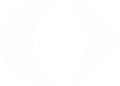 Geometric white shapes forming abstract icon