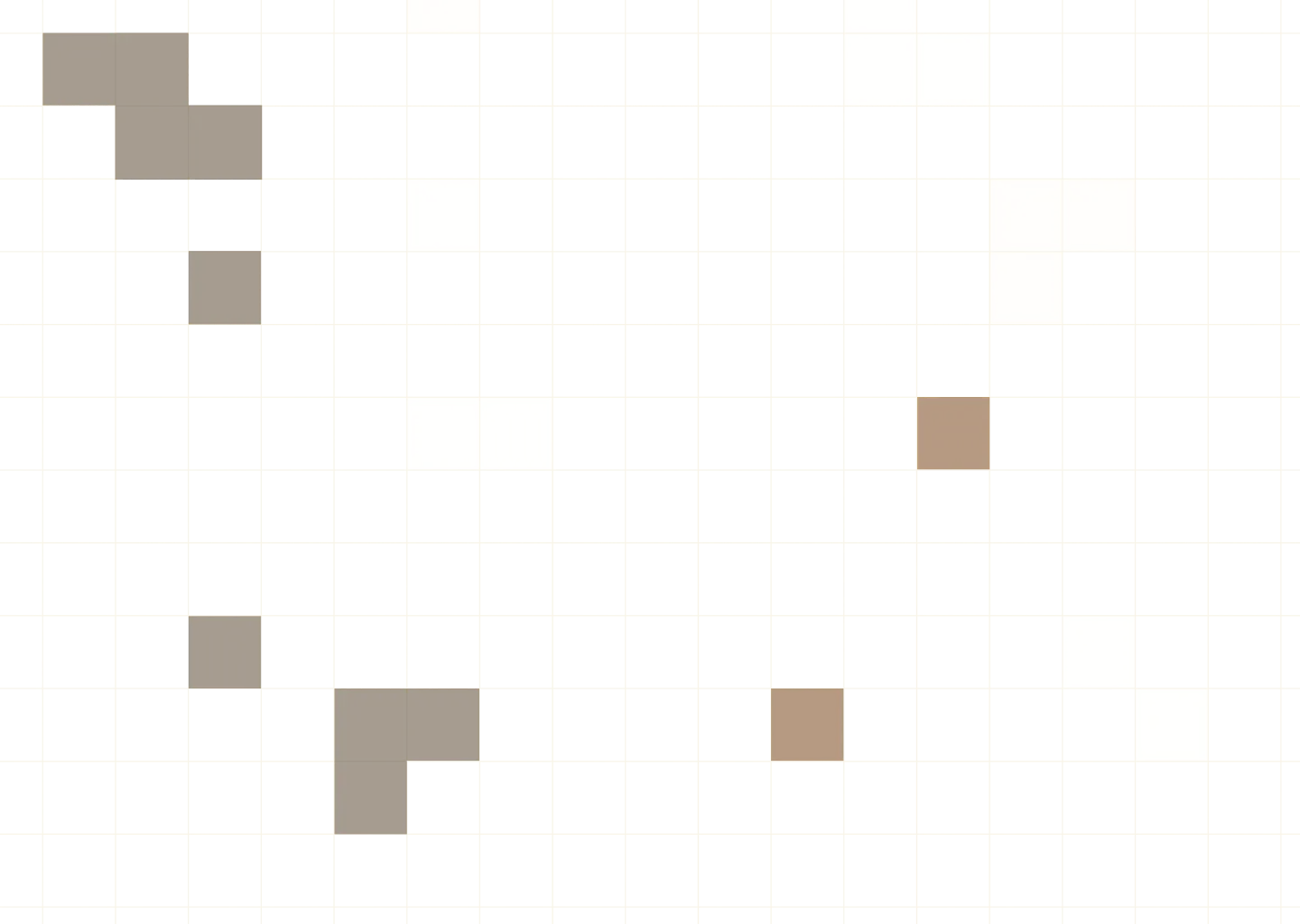 Grid preview with orange and gray color