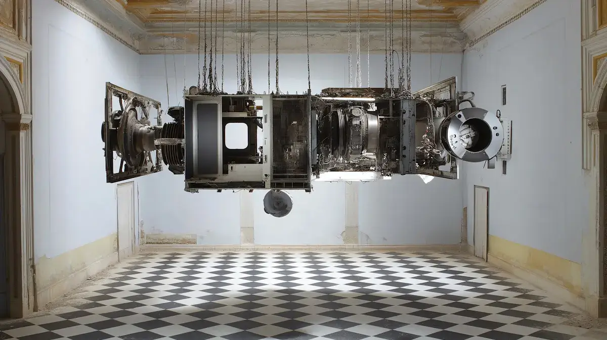 Close-up engine manufactur