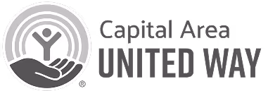 Capital Area United Way logo with open hand supporting a person inside concentric circles.