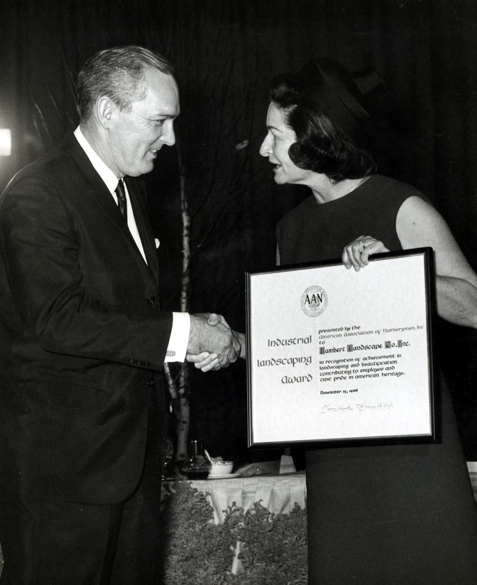 Lambert's recognition Lady Bird Johnson 1966