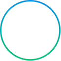 Icon showing two hands shaking inside a circle outlined with a blue and green gradient, symbolizing reconciliation or agreement.