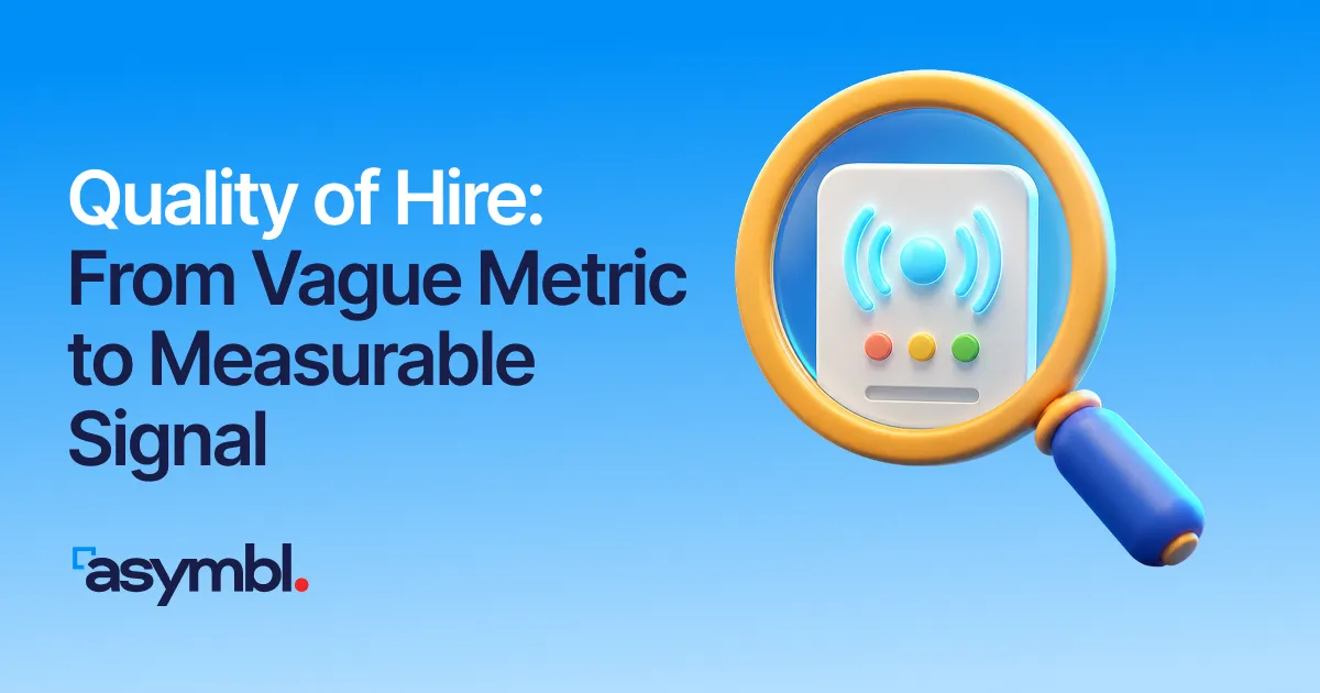 Blog hero image for Quality of Hire