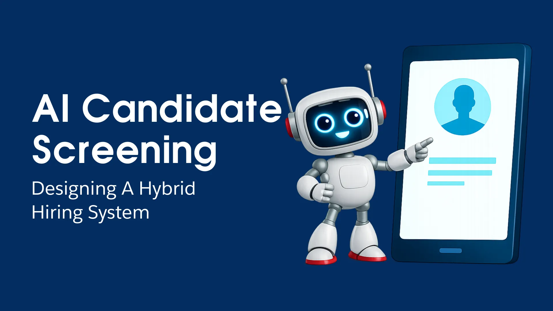 AI candidate screening process illustration