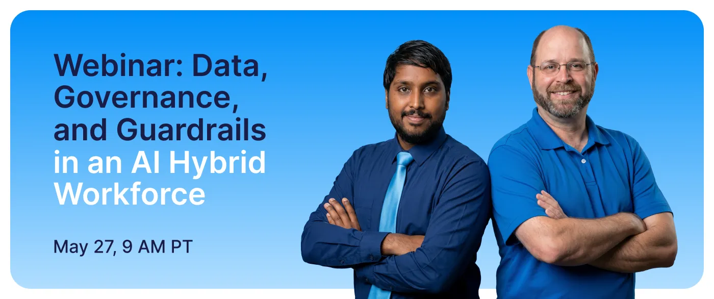 Webinar: Data, Governance and Guardrails in an AI Hybrid Workforce image