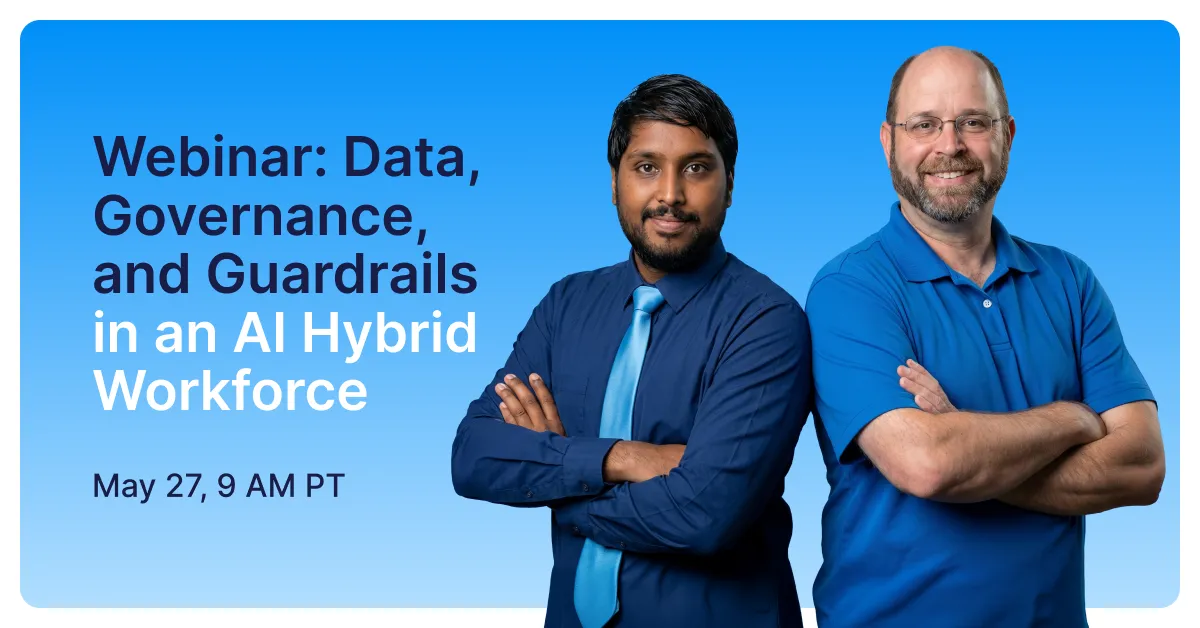 Webinar: Data, Governance and Guardrails in an AI Hybrid Workforce image