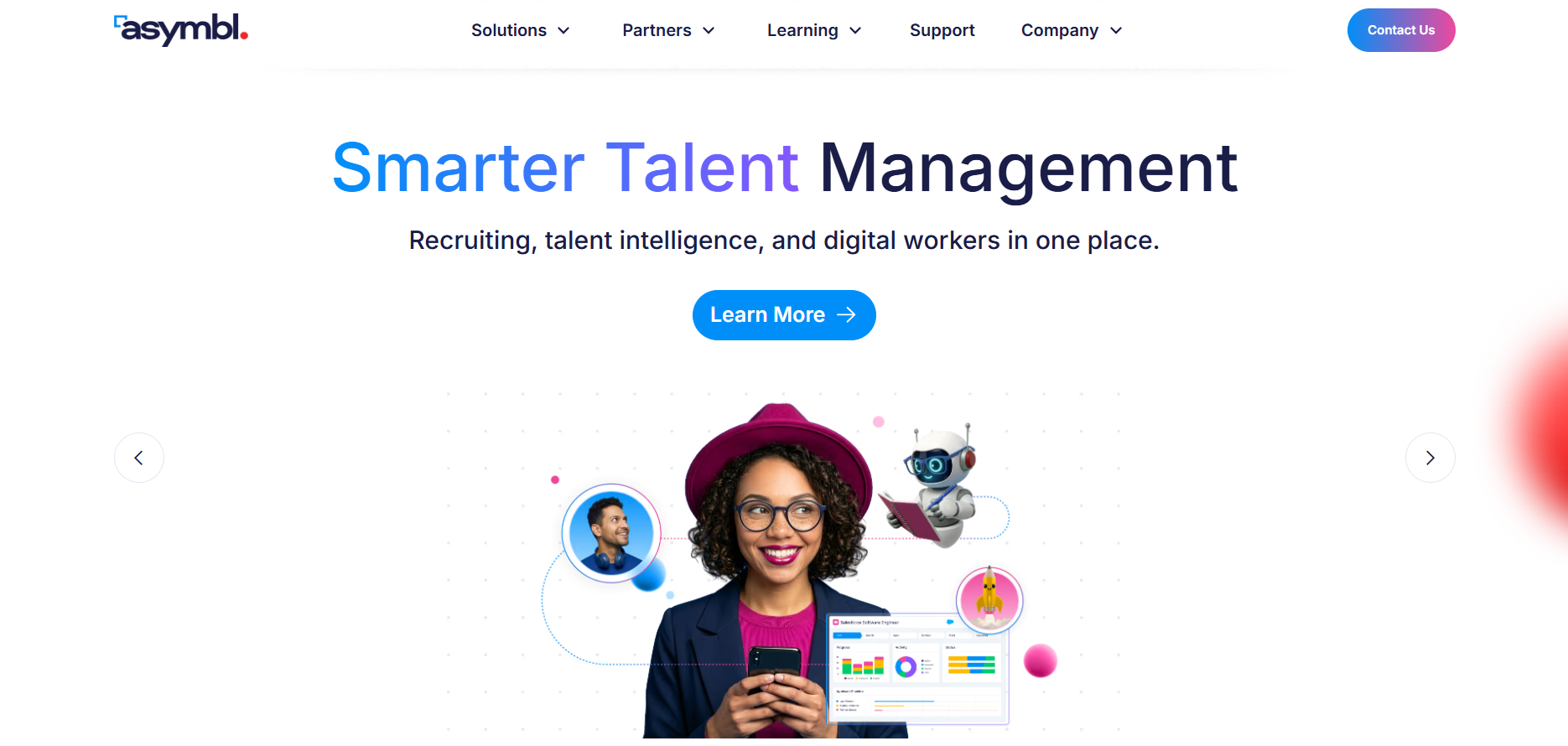 Asymbl talent intelligence platform interface screenshot