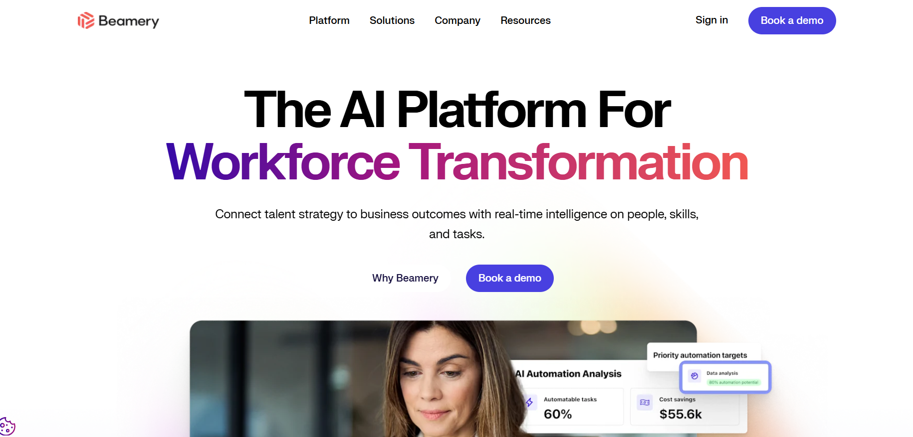 Beamery talent management platform interface screenshot