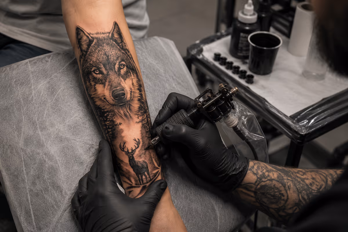 Tattowierung aus dem Love and Hate Studio in Freising