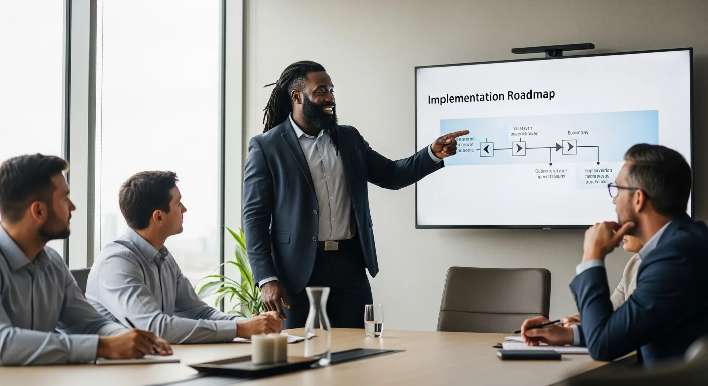 Workday consultant presenting HR operating model findings