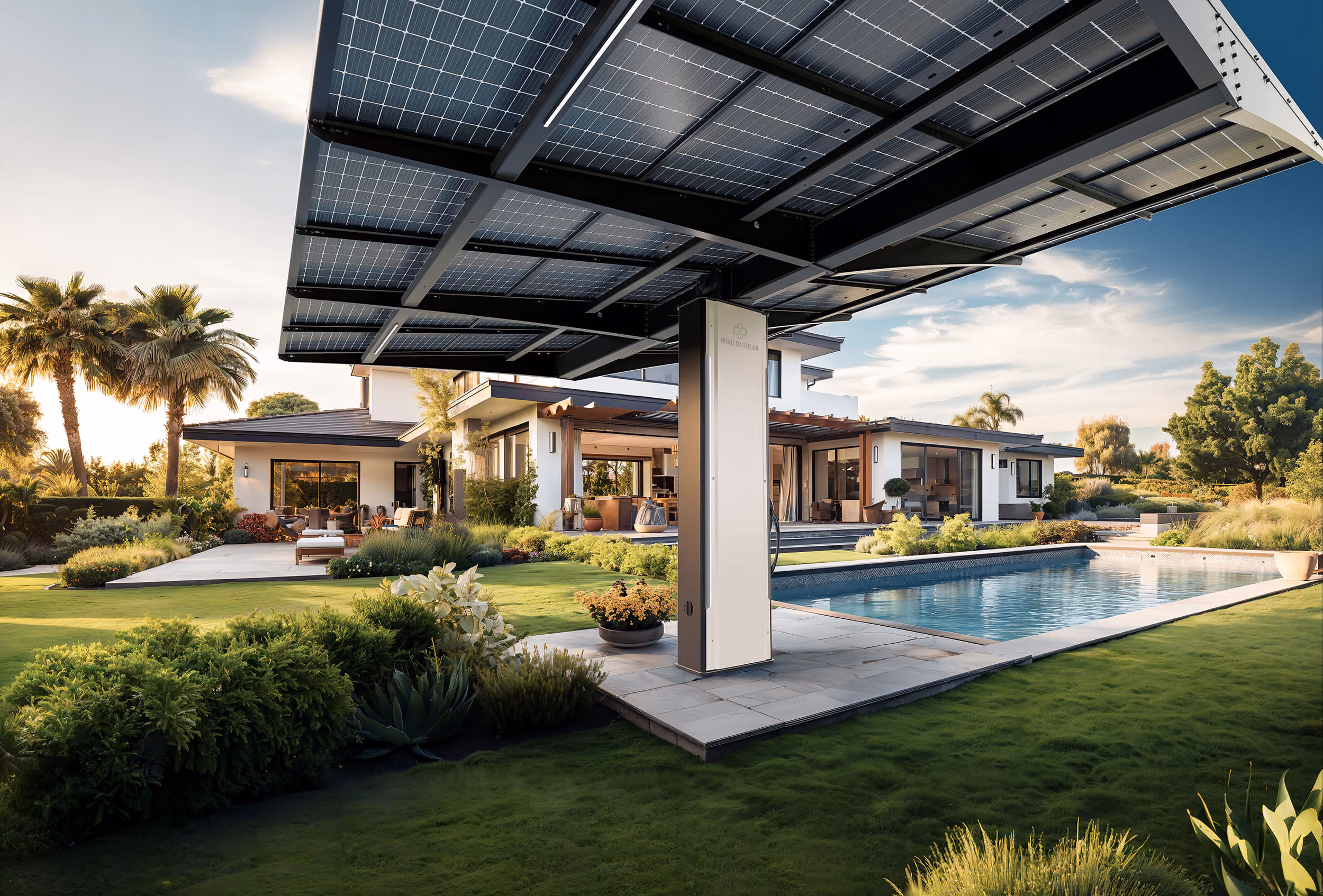 Heliowing garden patio, home energy independence and solar by QAV in Colorado