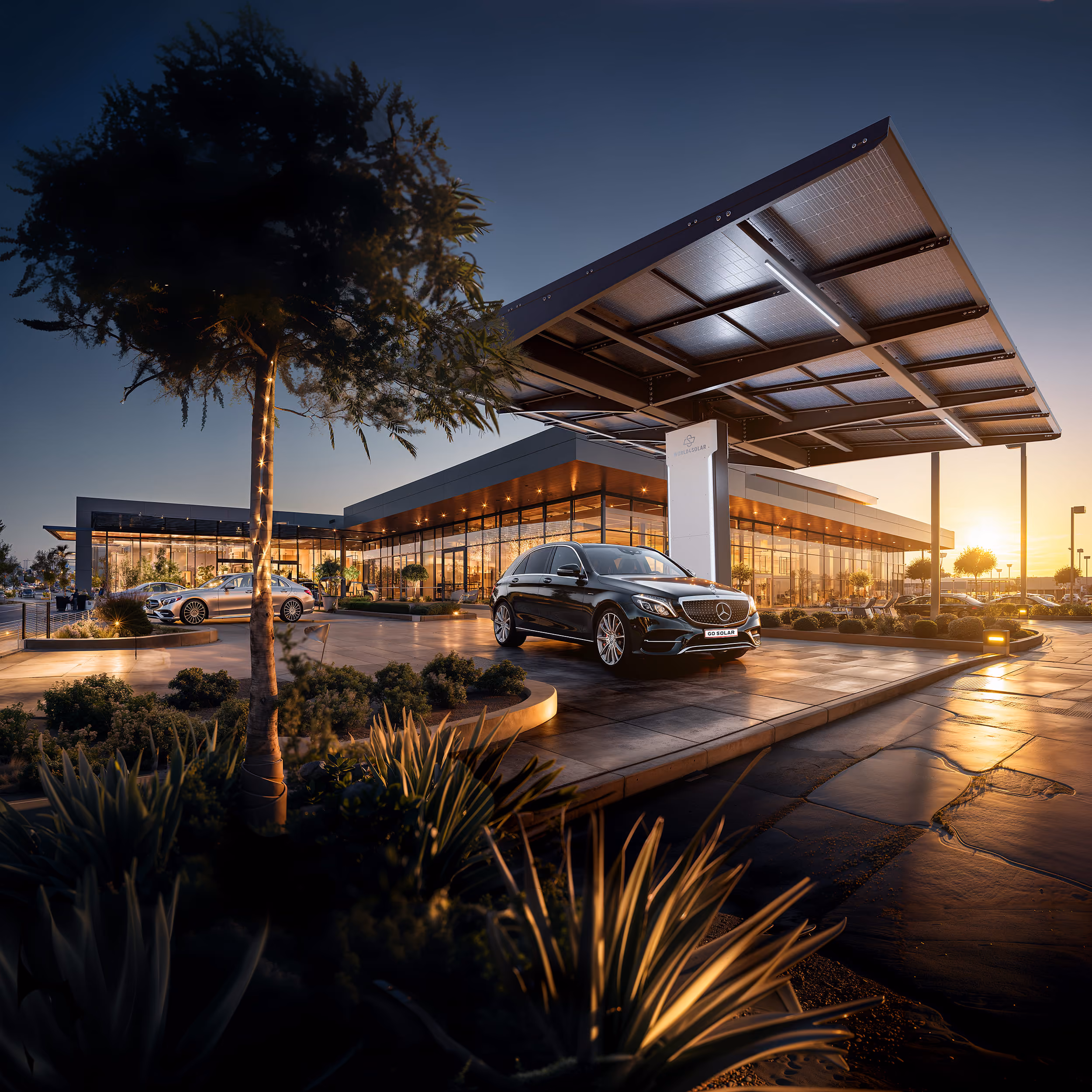 Heliowing public parkinglot, commercial AV and smart building technology by QAV in Colorado