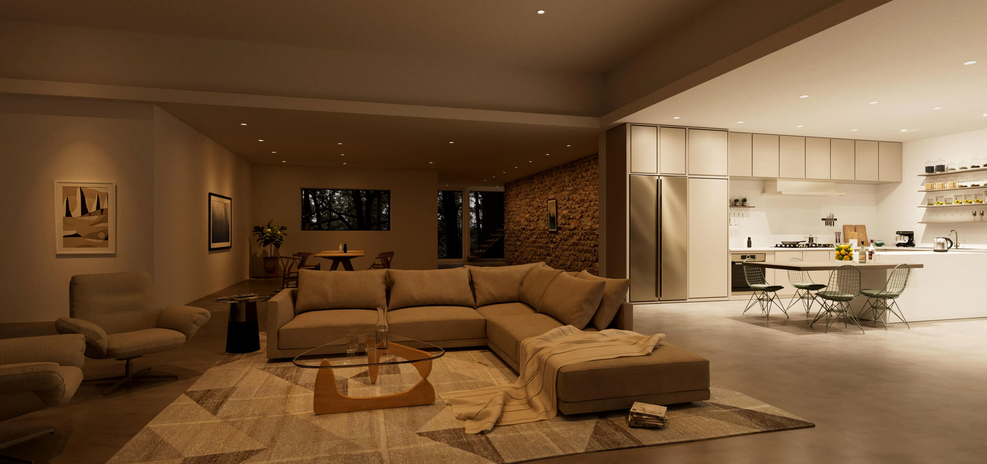Architectural lighting design by QAV in Colorado
