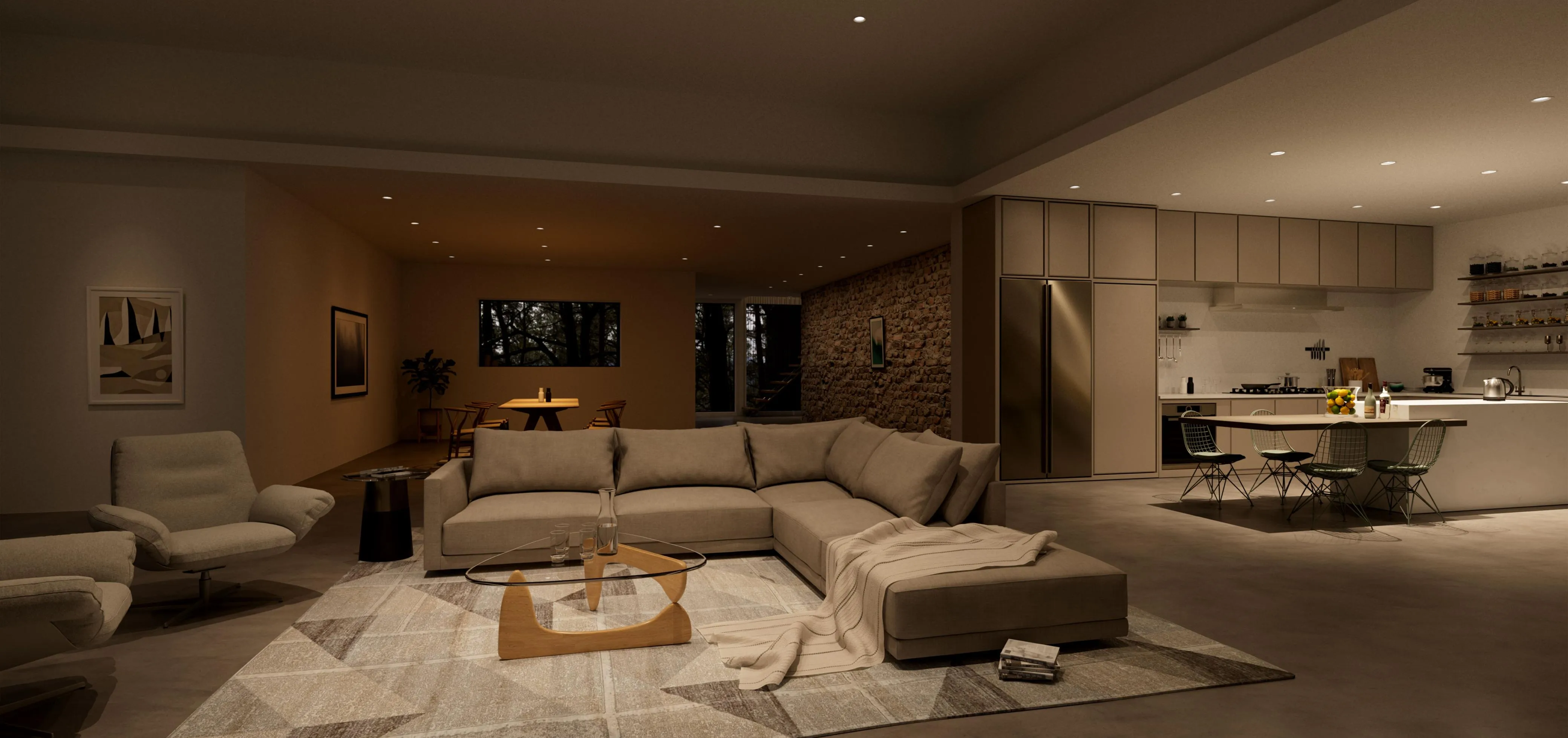 Architectural lighting design by QAV in Colorado