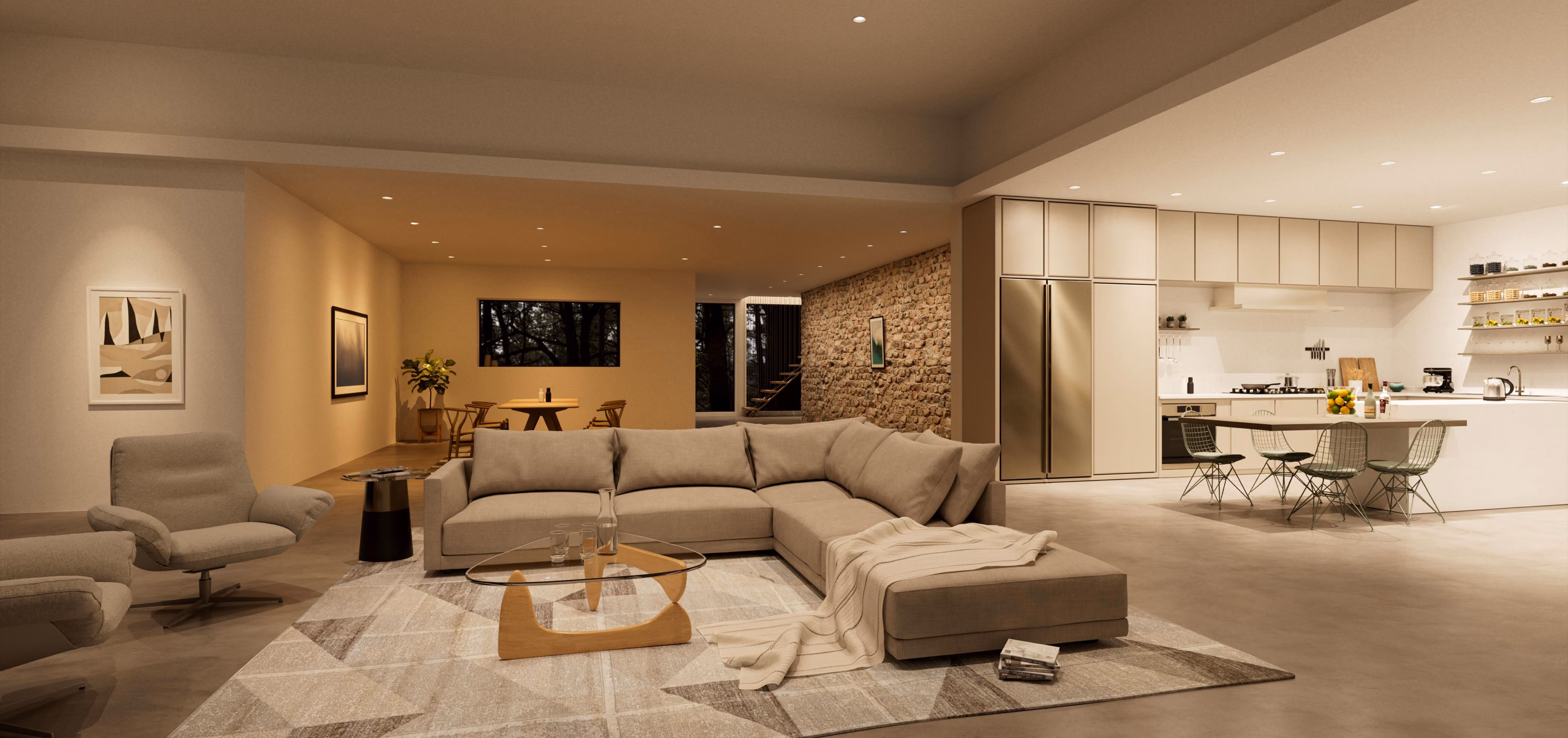 Architectural lighting design by QAV in Colorado