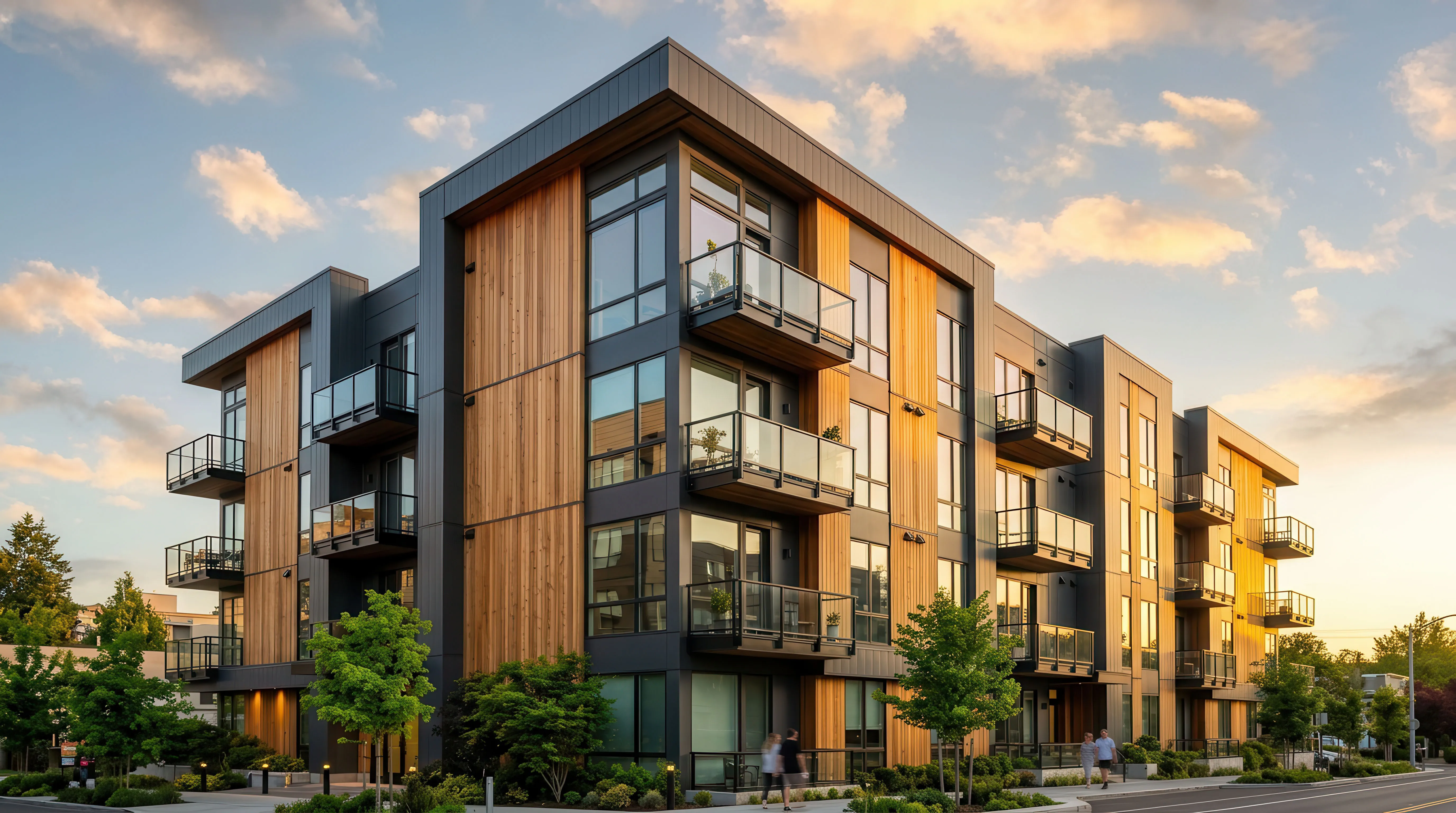 Qav luxury condos building exterior, luxury condo technology by QAV in Colorado