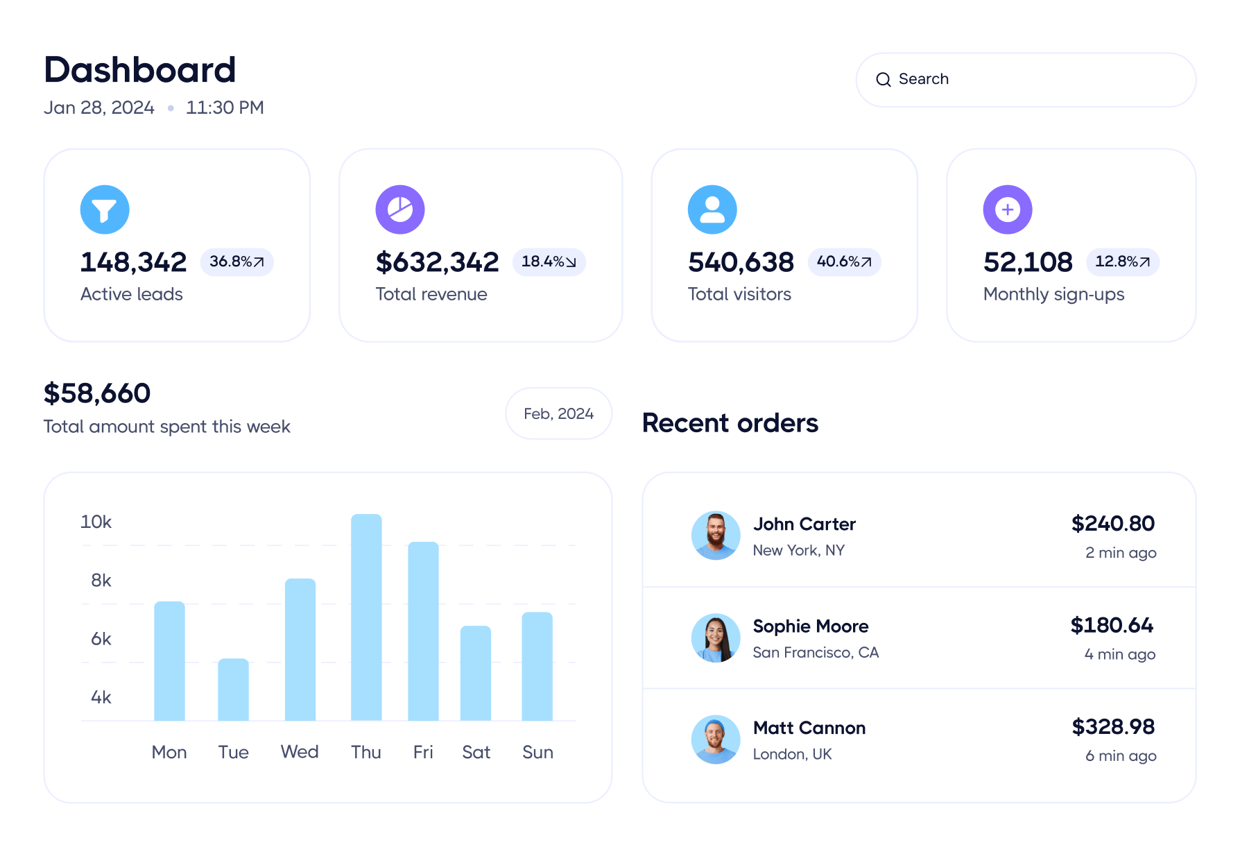 Create an Account - Marketup X Webflow Template