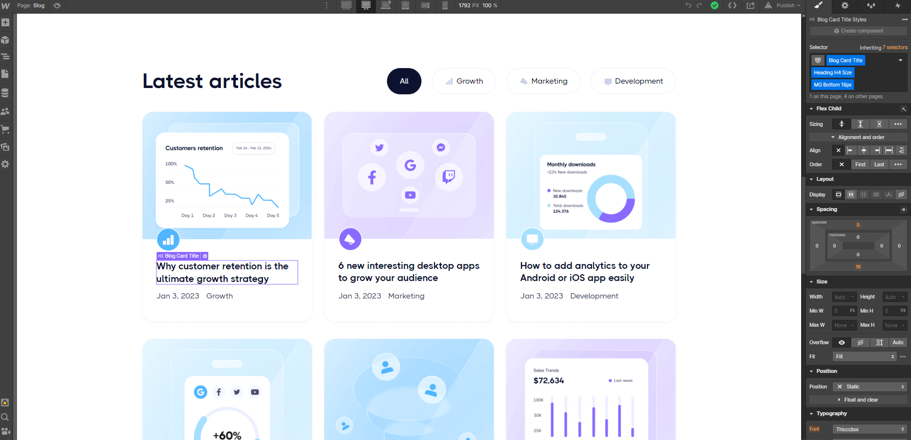 CMS Content - Marketup X Webflow Template