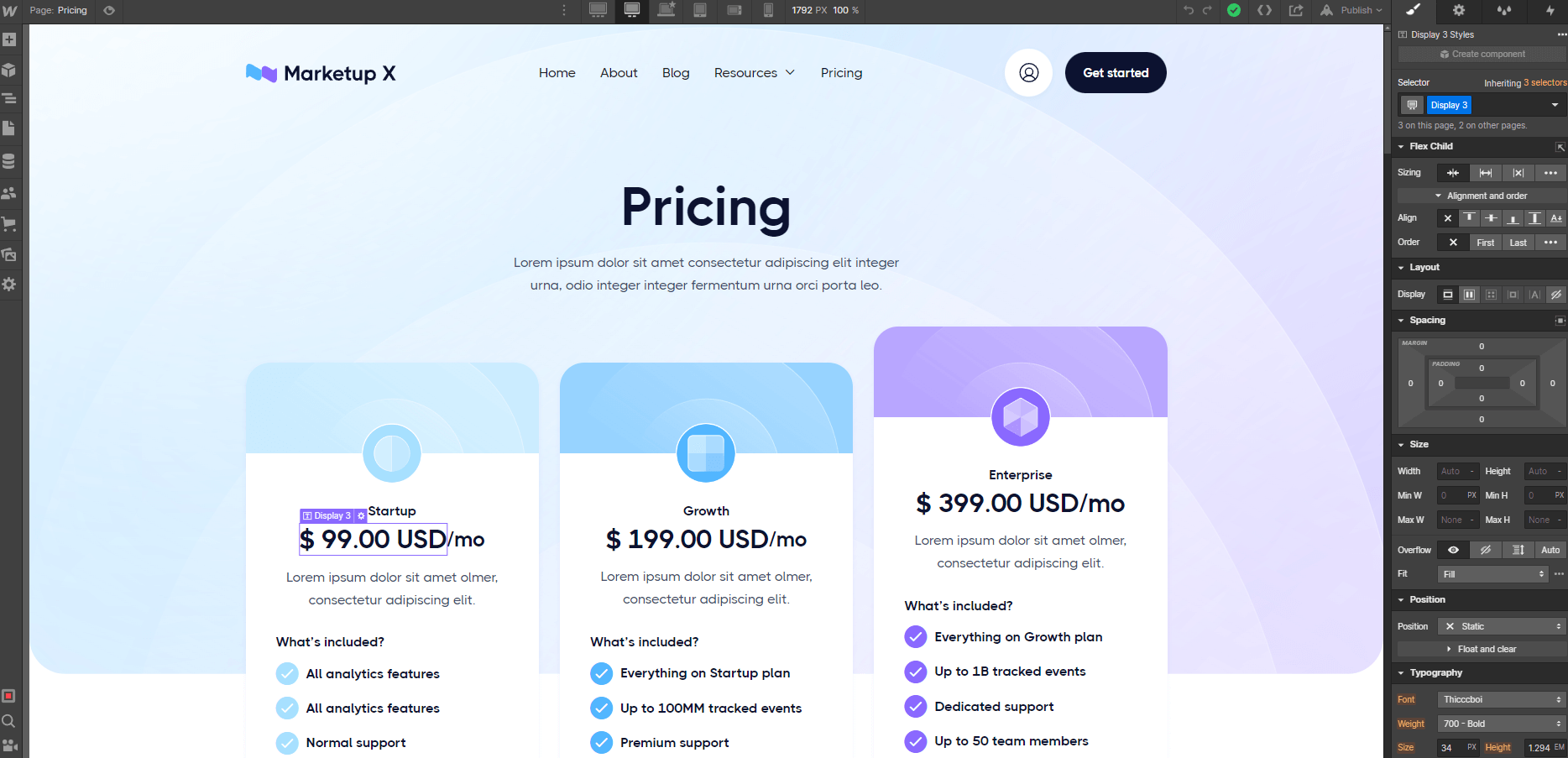 Ecommerce Content - Marketup X Webflow Template