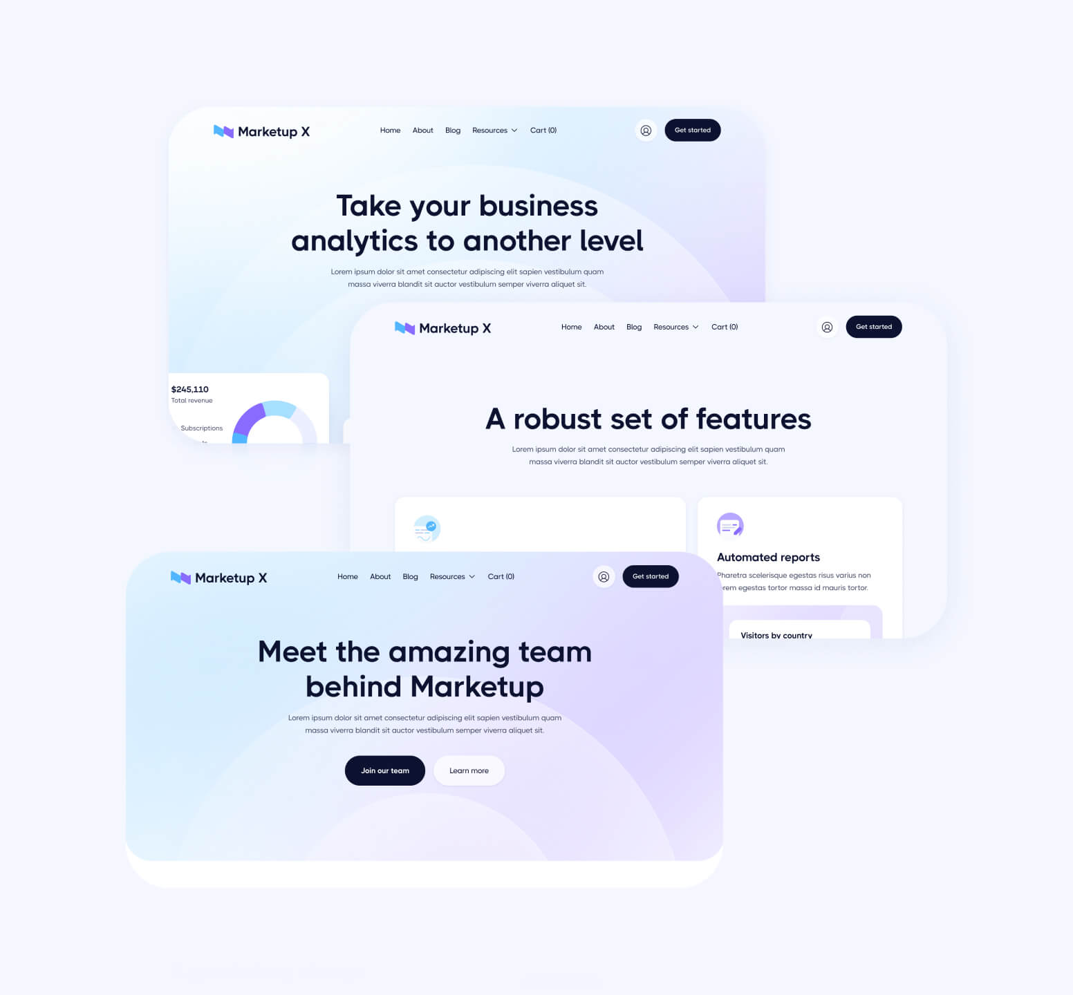 Marketup X - 40 Sections Included - Saas And Technology Webflow Template