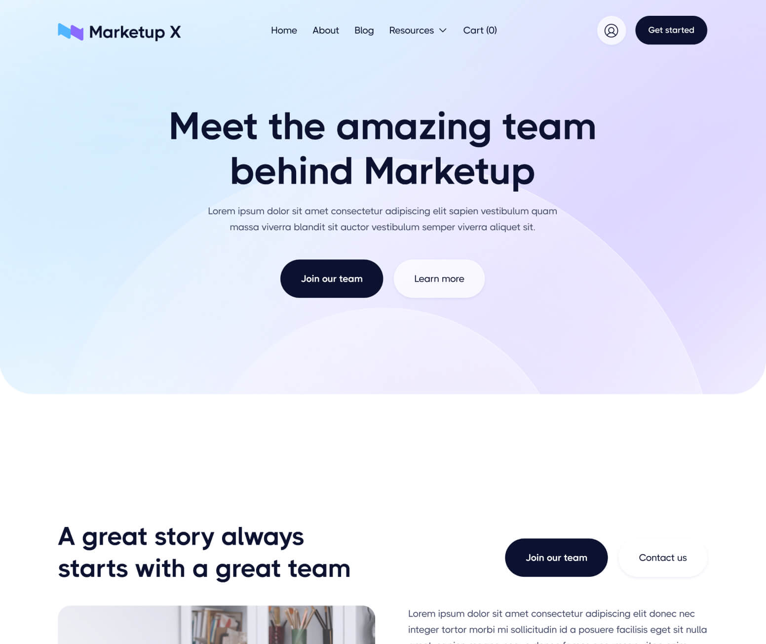 Marketup X - About Page - Saas And Technology Webflow Template