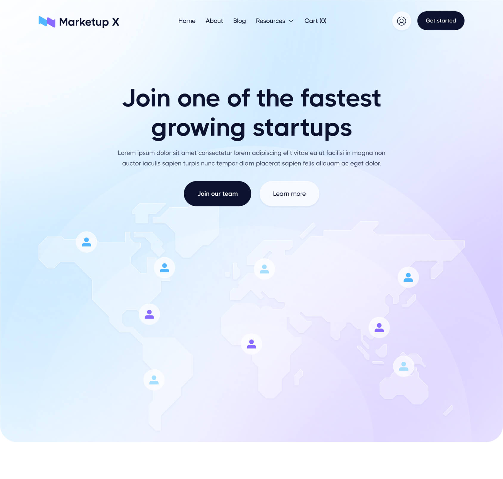 Marketup X - Careers Page - Saas And Technology Webflow Template