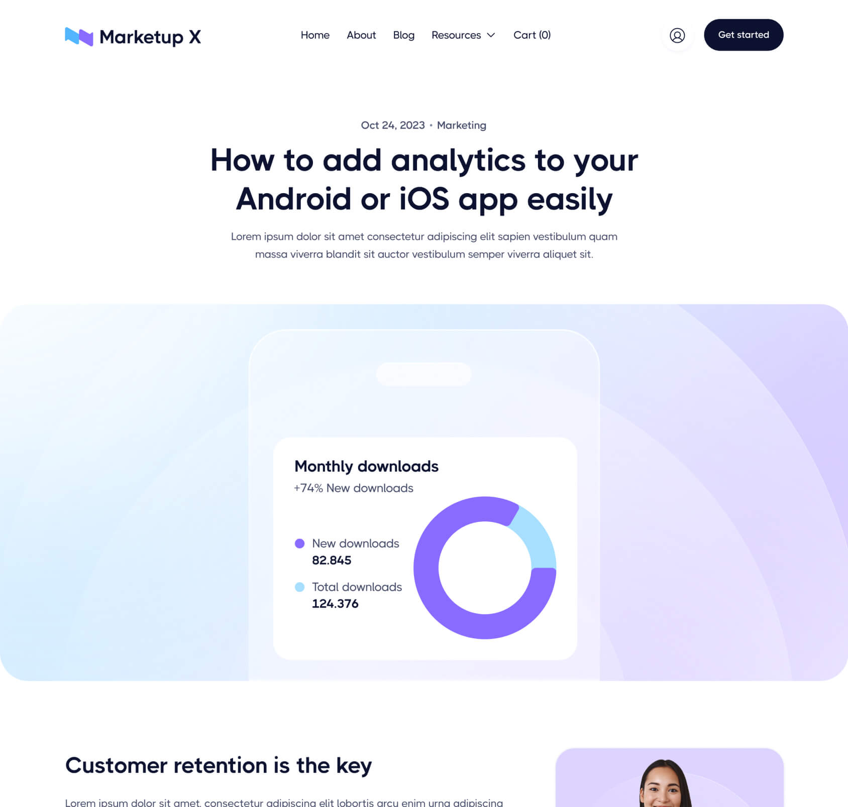 Marketup X - Blog Post Page - Saas And Technology Webflow Template