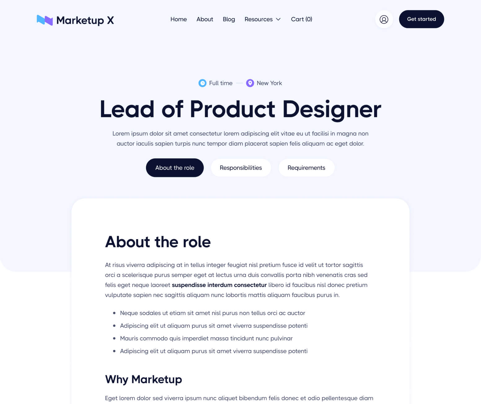 Marketup X - Careers Single Page - Saas And Technology Webflow Template